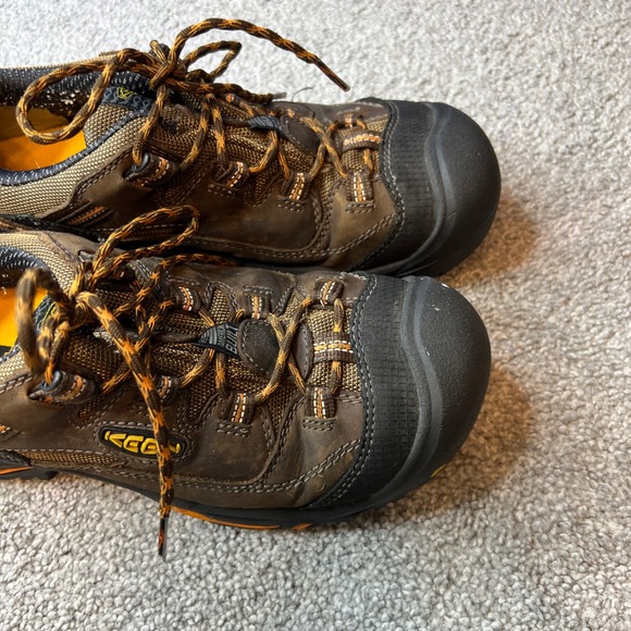 KEEN utility shoes mens 7 Brown Leather Work Hiking Boots Composite Toe braddock main image 6